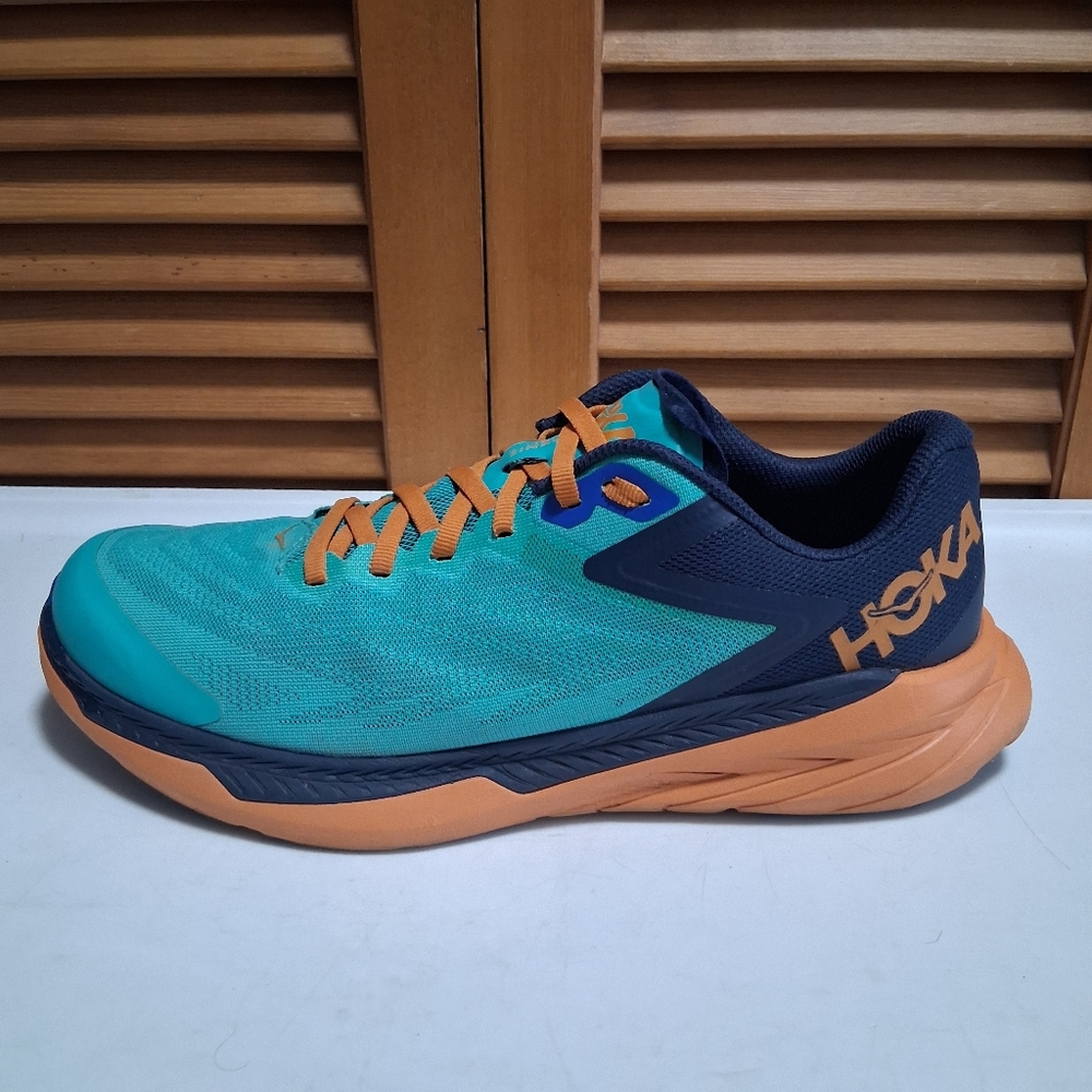 Hoka One One ZINAL Men's Trail Running Shoe Atlantis Outer Space Size 9.5D